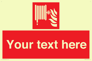 Custom Fire hose reel Sign